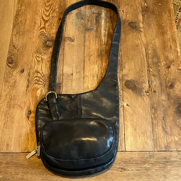 HOBO International Vintage Black Unisex Crossbody Sling Bag - Picture 11 of 11